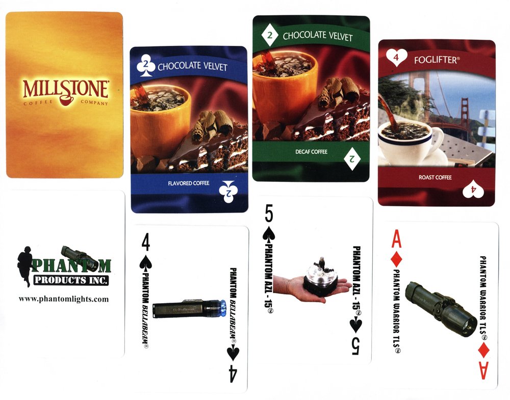 Promotional playing cards for business use