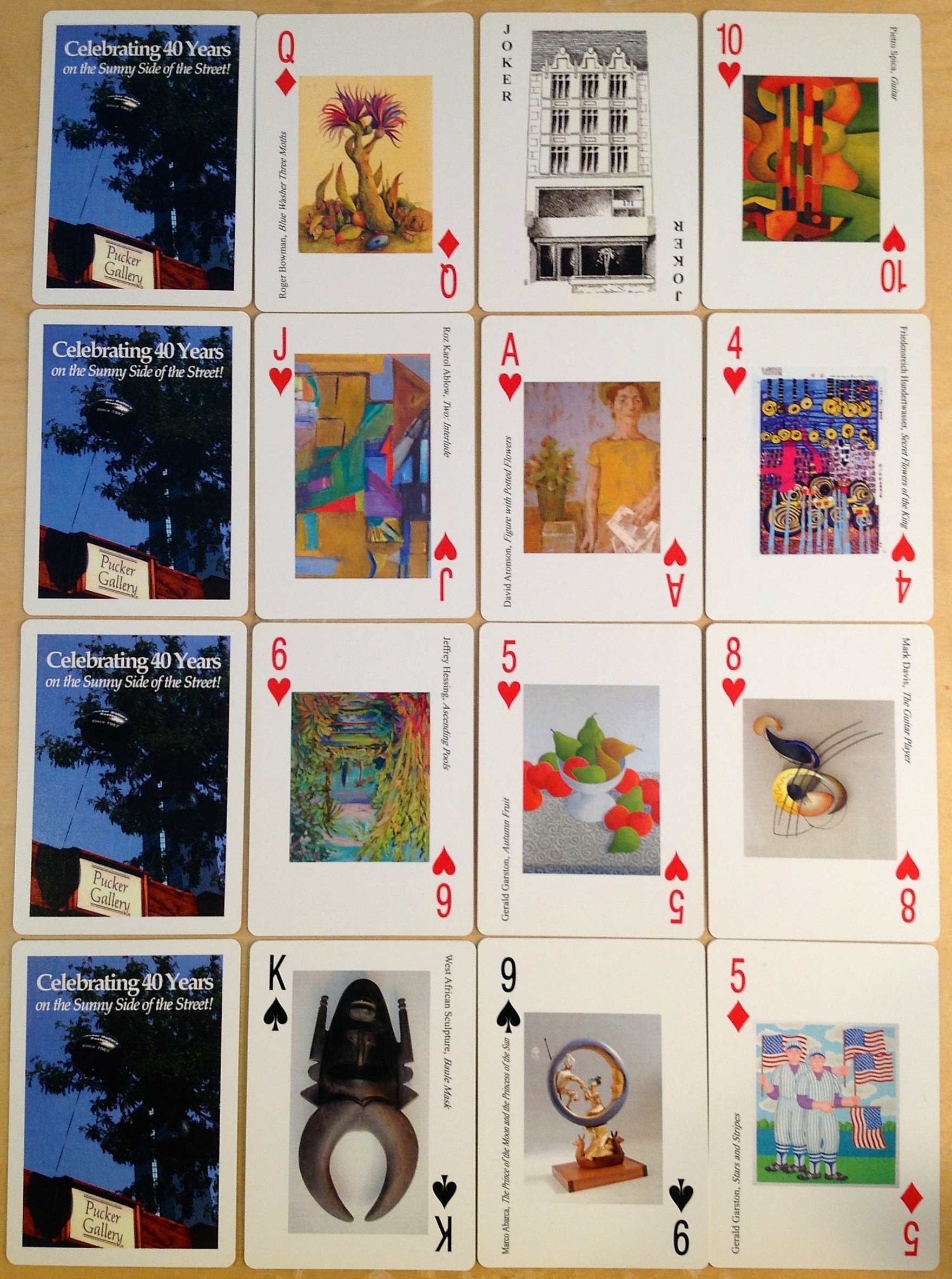 Custom Playing Cards for Art Gallery Gift Shops
