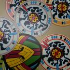 Custom Shaped Playing Cards - Round Tribal