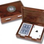 Custom Wooden Playing Card Box - Rosewood