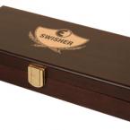 Custom Wooden Playing Card Box - Swisher