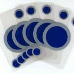 Transparent Custom Playing Cards - Blue Circle