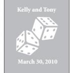 Wedding Custom Playing Cards - Kelly and Tony