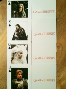 Custom Playing Cards for Game of Thrones