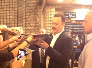 Tom Hanks Signs Autographs at Lucky Guy
