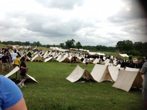 civil war encampment