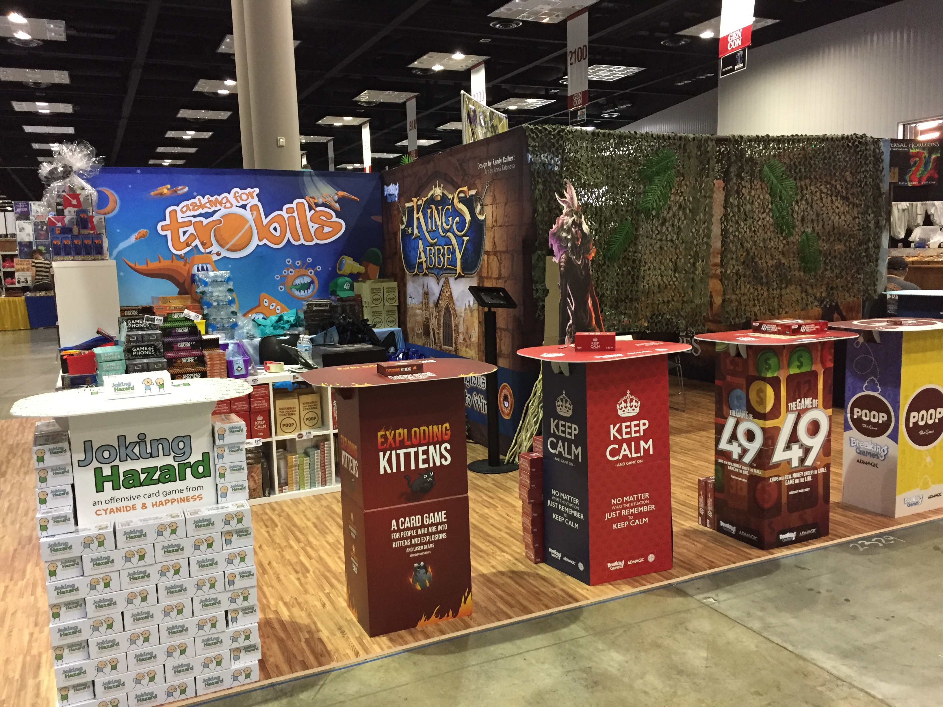 Breaking Games Tabletop Game Manufacturing Gen Con Booth