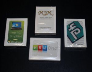 Custom playing card boxes