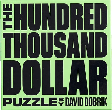 A box containing David Dobrik's Hundred Thousand Dollar Puzzle